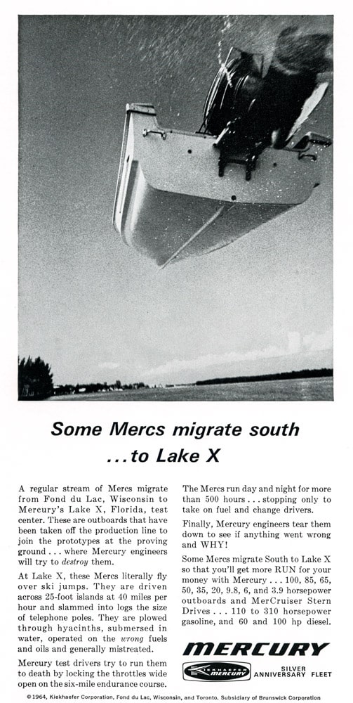 1964 Lake X advert.