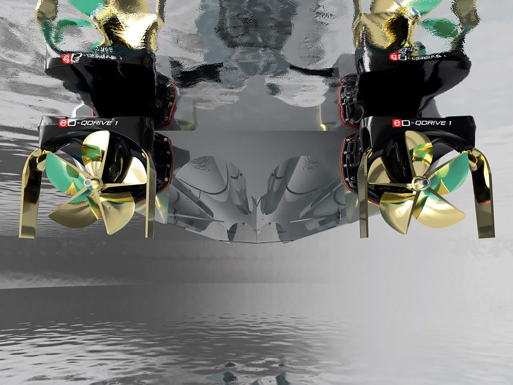 eD-TEC Electric Surface Drive - better suited to twin installations