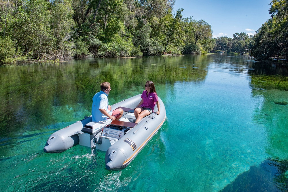 E Propulsion currently makes 3.0/6.0/9.9hp equivalent outboard motors, 10/20/40/100kW inboards, and three pod drives with ratings of 3.0/6.0/9.9hp
