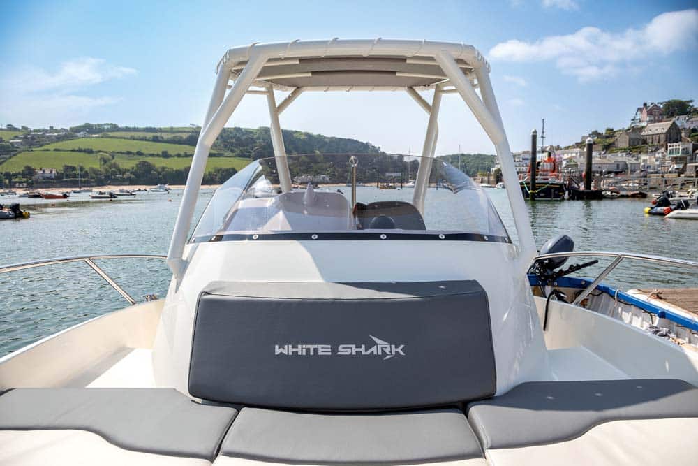 White Shark 240 Sc EVO. Good sun protection.