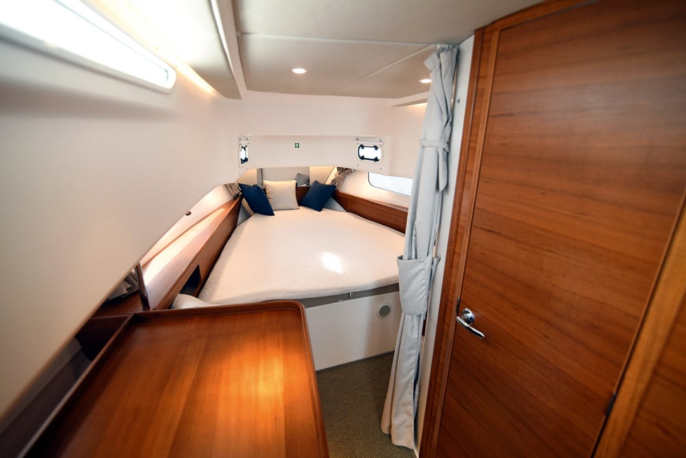 The cabin is thin but long.