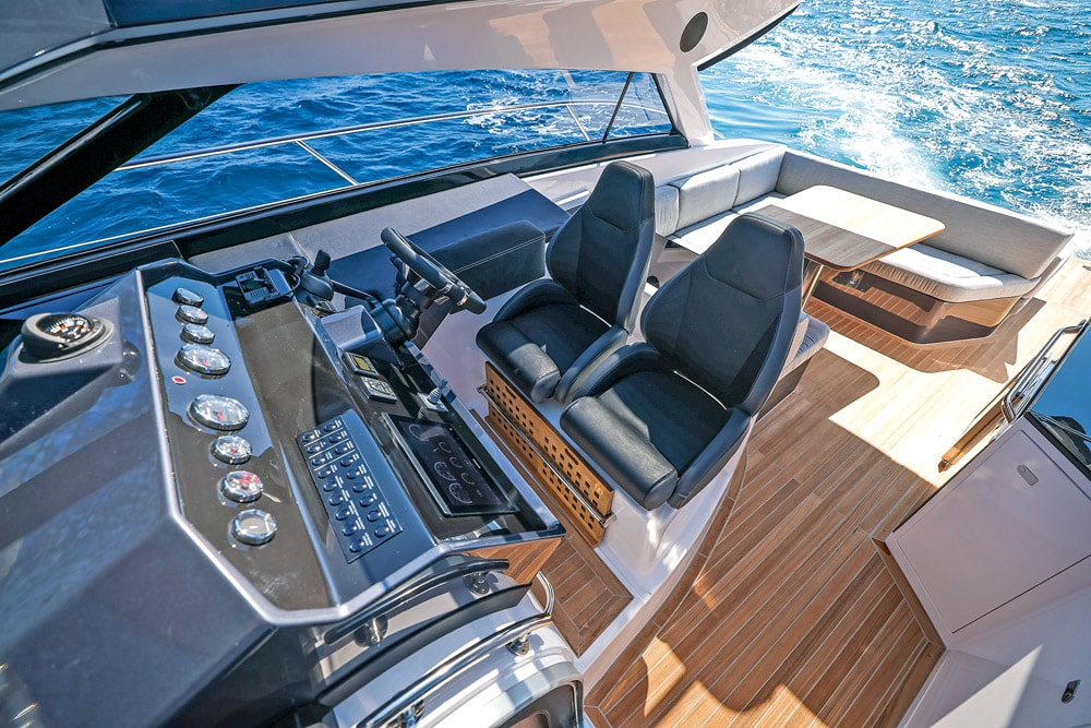 The cockpit takes up more than half of the overall length.