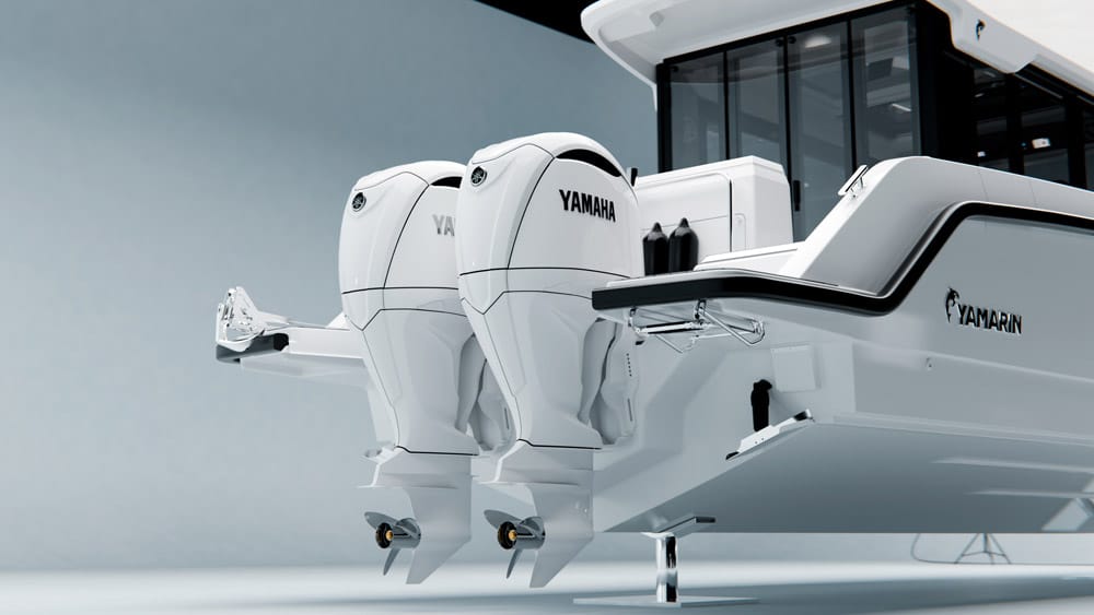 Yamarin. Powered by twin Yamaha outboards, this flagship offers both power and precision. With Yamarin’s renowned hull geometry, boaters can enjoy a smooth ride and unmatched handling, whether navigating calm waters or cutting through heavy seas.