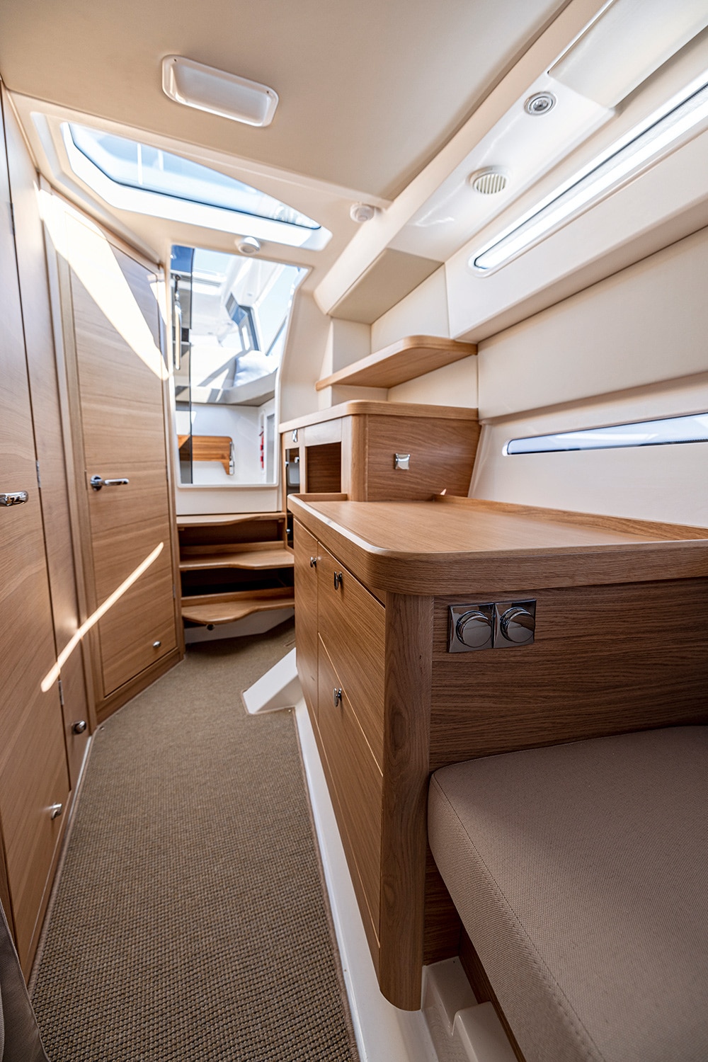 Plenty of storage down below with good width and easy access.