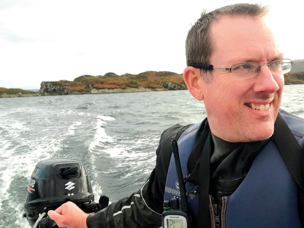 Peter on Loch Sunart.