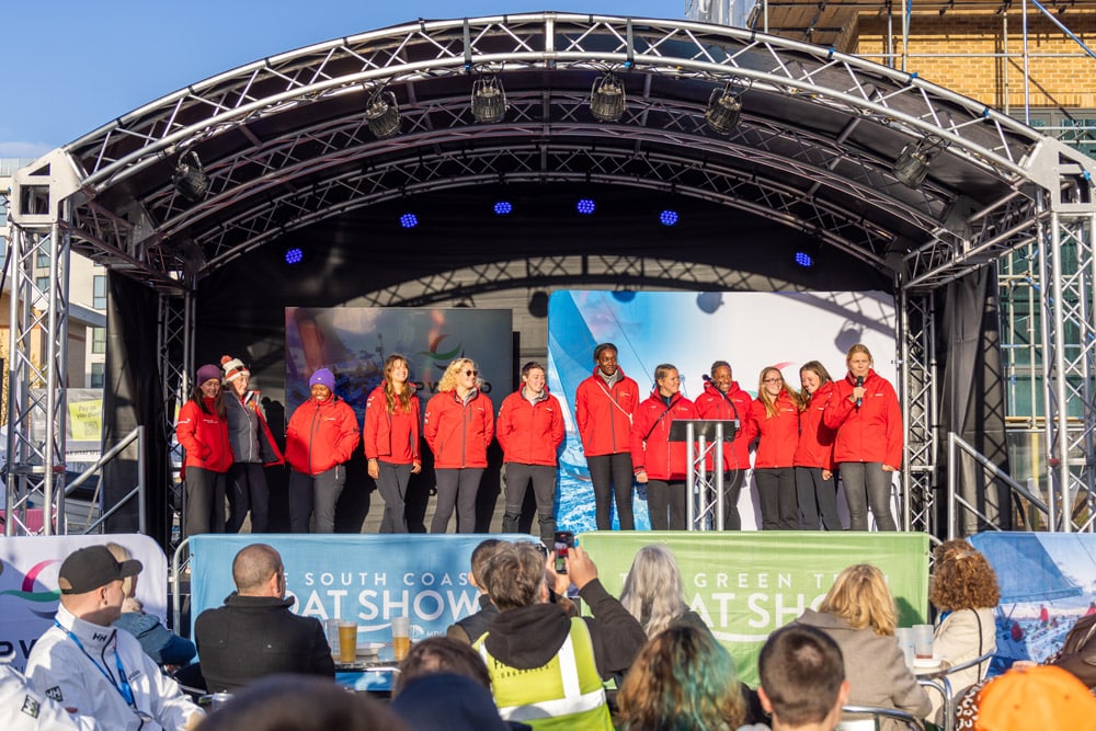 South Coast Green Tech Boat Show Maiden crew Ocean Globe Race