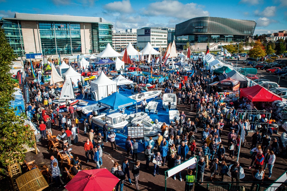 Southampton Boat Show Busy Press Area