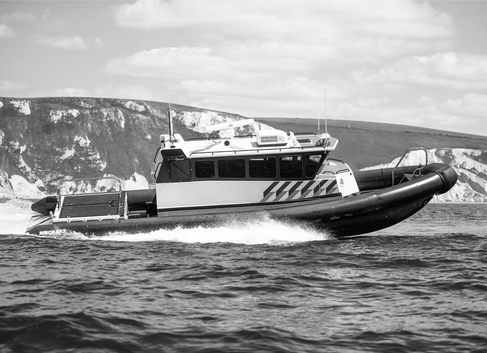 Ribcraft 12.5 PRO Wheelhouse Police Patrol RIB