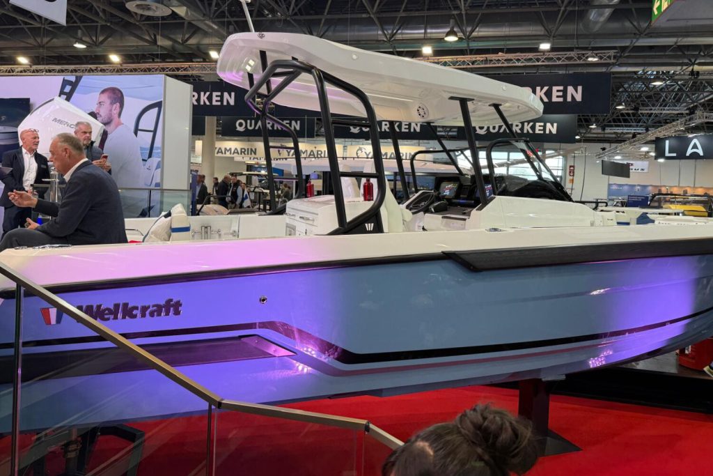 Wellcraft on stands on show at boot Dusseldorf boat show